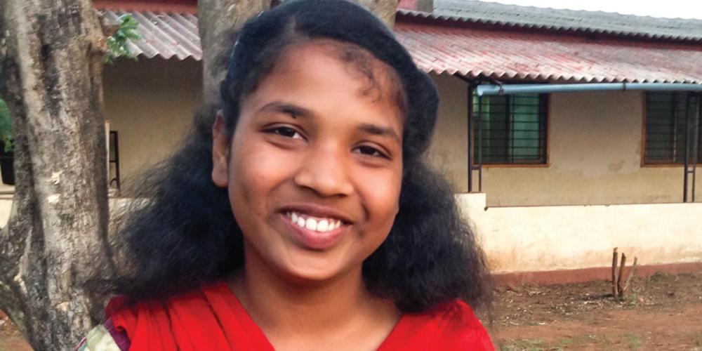 Arpita Bhosale is a 14-year-old student at the Alate Seventh-day Adventist School in western India. (Andrew McChesney / Adventist Mission)