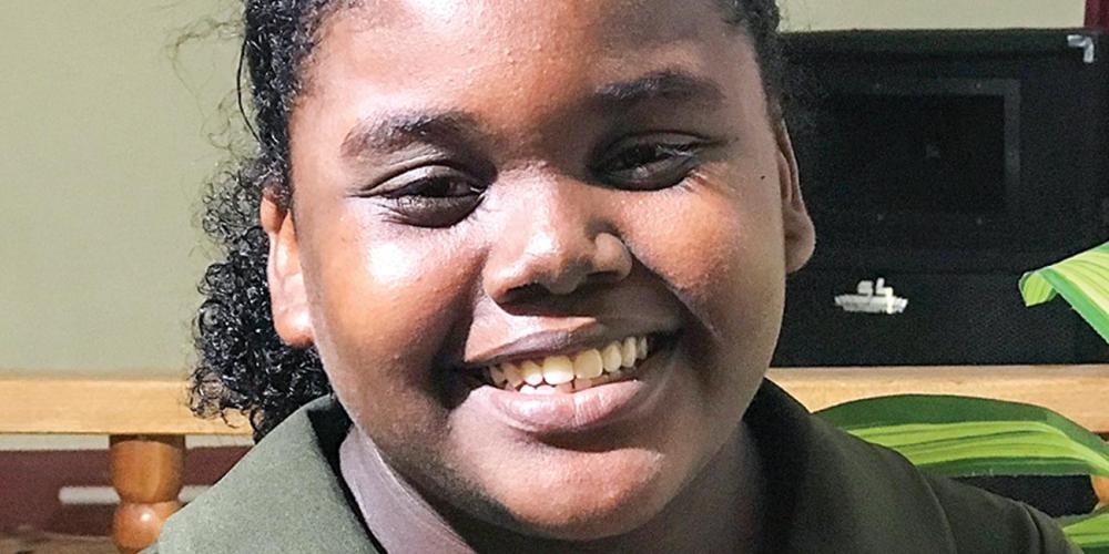 Tenira Smith, 14, says, “My desire is to continue working for the Lord because I know I have a purpose in His house.” (Andrew McChesney / Adventist Mission)